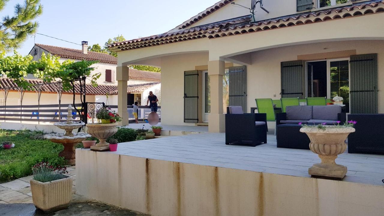 Charmante Maison Climatisee Vedene - Avignon Avec Piscine ภายนอก รูปภาพ