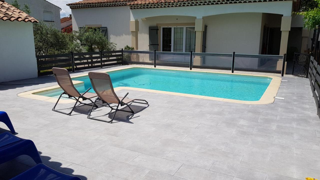 Charmante Maison Climatisee Vedene - Avignon Avec Piscine ภายนอก รูปภาพ